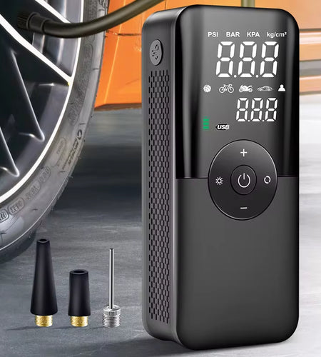 Rechargeable Air Pump Tire Inflator Portable Compressor Digital Cordless Car Tyre Inflator for Motocycle Bicycle Balls