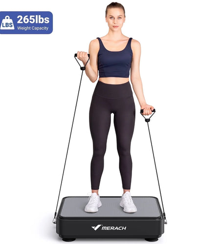 Vibration Plate Exercise Machine Mini for Lymphatic Drainage Whole Body Shaker Weight Loss for Women Men Seniors