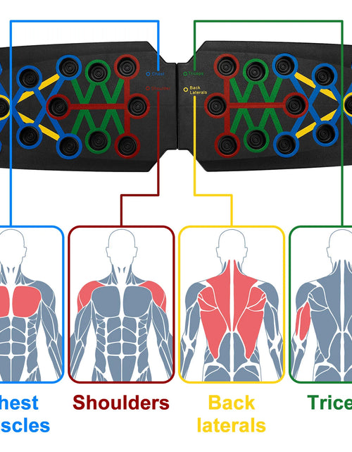 Load image into Gallery viewer, 28 in 1 Push up Rack Board System Fitness Workout Train Home Gym Exercise Stands
