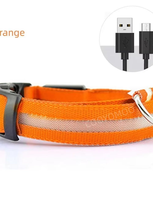Load image into Gallery viewer, Dog Luminouscollar Anti-Lost Glowing LED Light Pet Collar Collar for Small Medium Large Dogs Collars Leads Safety Necklace
