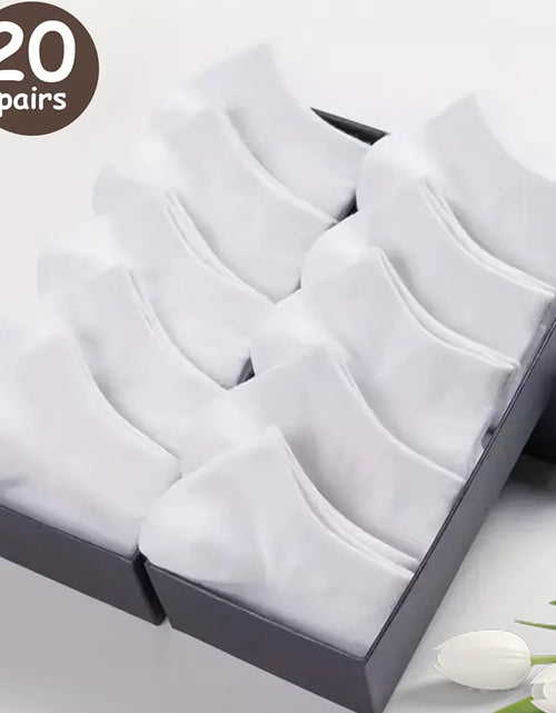 Load image into Gallery viewer, 10/20/30/40/50 Pairs of Breathable Deodorant Men&#39;S Low Cut Ankle Socks - Sweat Wicking and Comfortable Summer Wear
