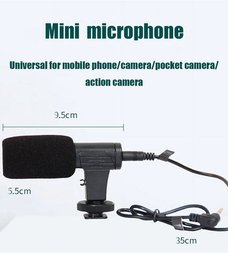 Smartphone Vlogging Kit with Tripod Phone Holder Mini Microphone LED Fill Light Starter for Tiktok Live Stream Video Youtube