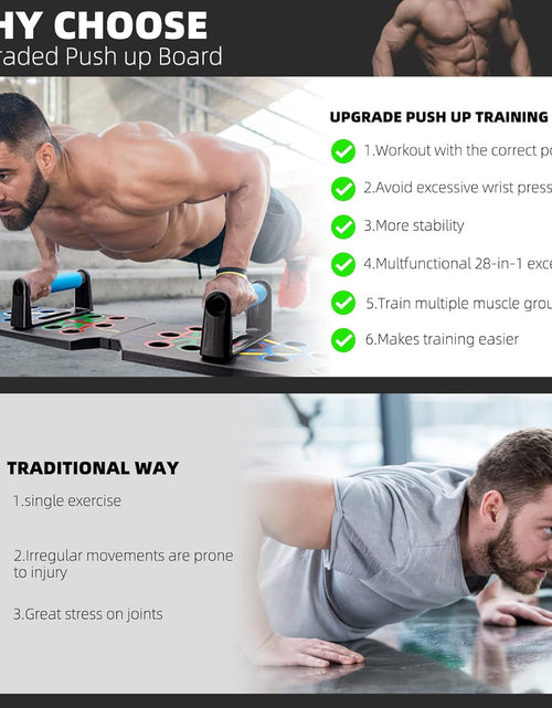 Load image into Gallery viewer, 28 in 1 Push up Rack Board System Fitness Workout Train Home Gym Exercise Stands
