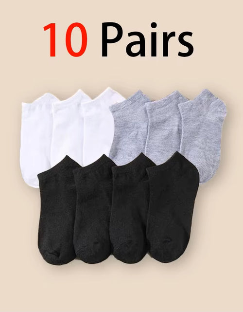 Load image into Gallery viewer, 10/20/30/40/50 Pairs of Breathable Deodorant Men&#39;S Low Cut Ankle Socks - Sweat Wicking and Comfortable Summer Wear
