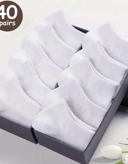 Load image into Gallery viewer, 10/20/30/40/50 Pairs of Breathable Deodorant Men&#39;S Low Cut Ankle Socks - Sweat Wicking and Comfortable Summer Wear
