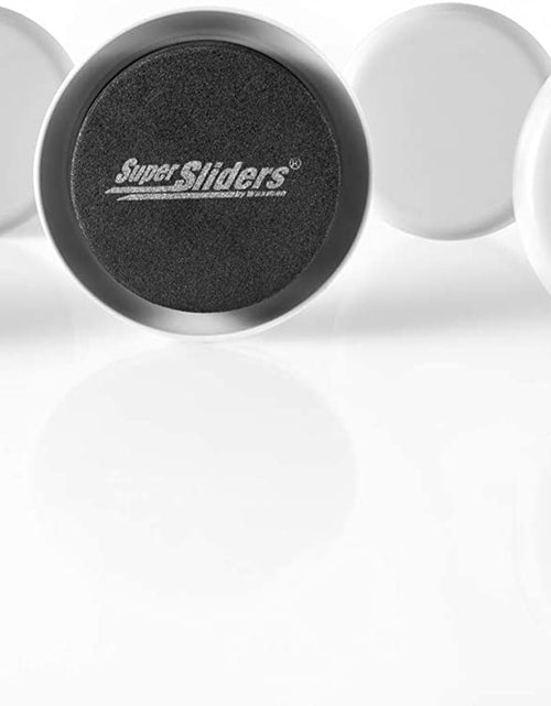 Load image into Gallery viewer, 2 1/2&quot; round Reusable Furniture Sliders for Carpet - Effortless Moving and Surface Protection, Gray (8 Pack)
