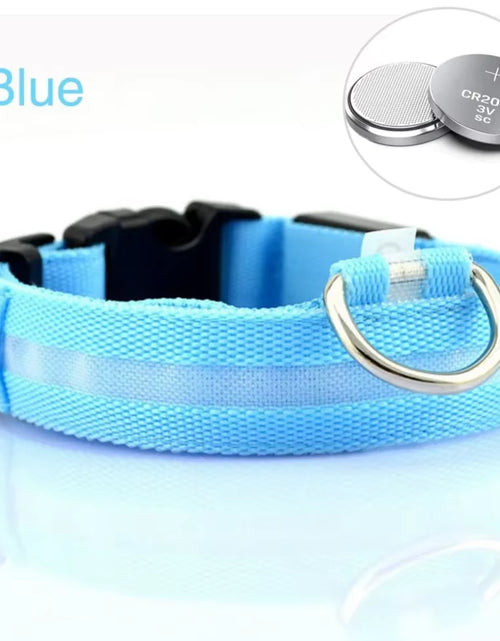 Load image into Gallery viewer, Dog Luminouscollar Anti-Lost Glowing LED Light Pet Collar Collar for Small Medium Large Dogs Collars Leads Safety Necklace
