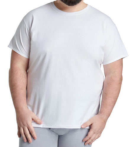 Men'S Eversoft Crew Undershirts – 6-Pack, Moisture-Wicking, White & Assorted, S-3XL & Big/Tall