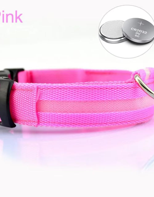 Load image into Gallery viewer, Dog Luminouscollar Anti-Lost Glowing LED Light Pet Collar Collar for Small Medium Large Dogs Collars Leads Safety Necklace
