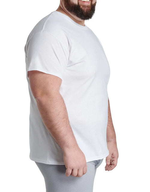 Load image into Gallery viewer, Men&#39;S Eversoft Crew Undershirts – 6-Pack, Moisture-Wicking, White &amp; Assorted, S-3XL &amp; Big/Tall
