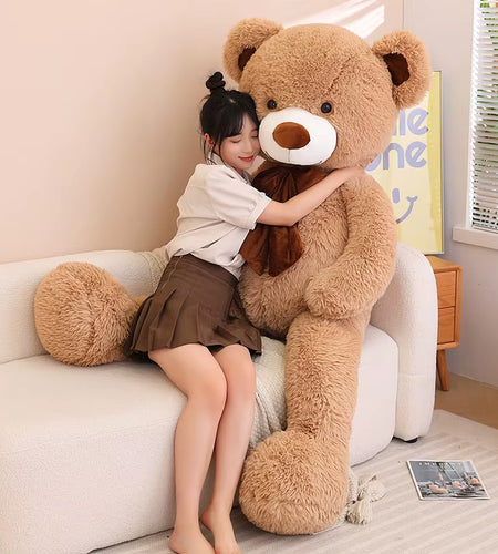 80/100Cm Big Size Teddy Bear Plush Toy Giant Stuffed Animals Birthday Valentines Day Gift Soft Pillow Dolls Grilfriend Girl