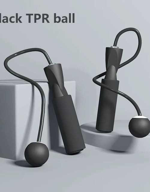 Load image into Gallery viewer, Cordless Jump Rope with Heavy Balls Sports Fitness Training Rapid Speed Skipping Rope Adjustable Home Gym Equipment
