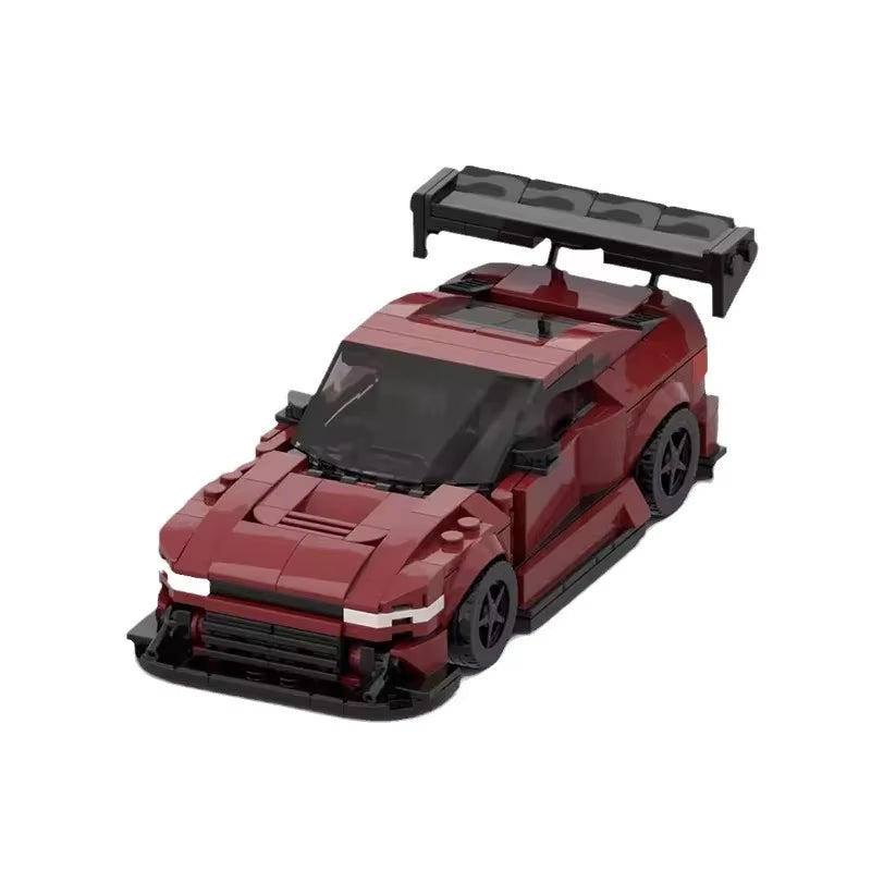 MOC 1996 Nissaned 240SX Silvia Speed Champions Cars Techniced Building Blocks Speed Vehicle Model Brick Toys for Kid Adult Gift