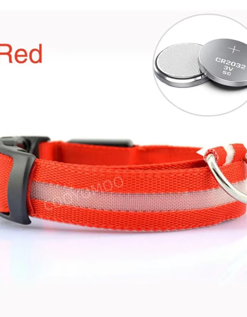 Load image into Gallery viewer, Dog Luminouscollar Anti-Lost Glowing LED Light Pet Collar Collar for Small Medium Large Dogs Collars Leads Safety Necklace
