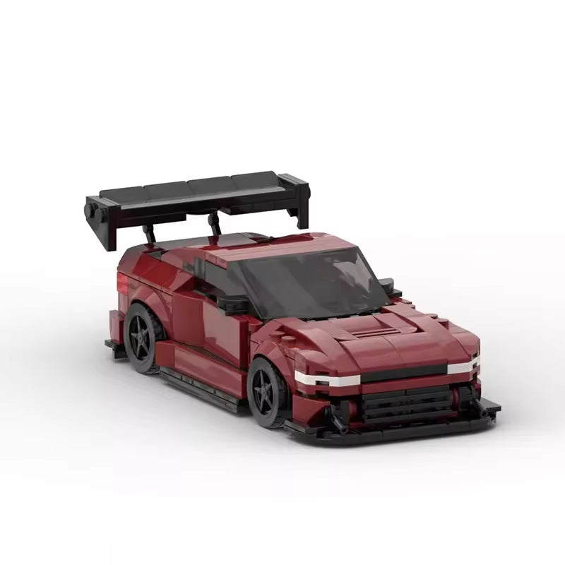 MOC 1996 Nissaned 240SX Silvia Speed Champions Cars Techniced Building Blocks Speed Vehicle Model Brick Toys for Kid Adult Gift