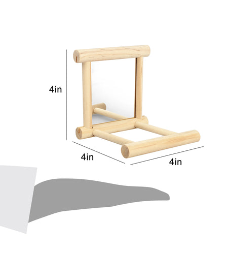 Bird Toy, Bird Mirror for Parakeet Cockatoo Cockatiel Conure Lovebird Canaries