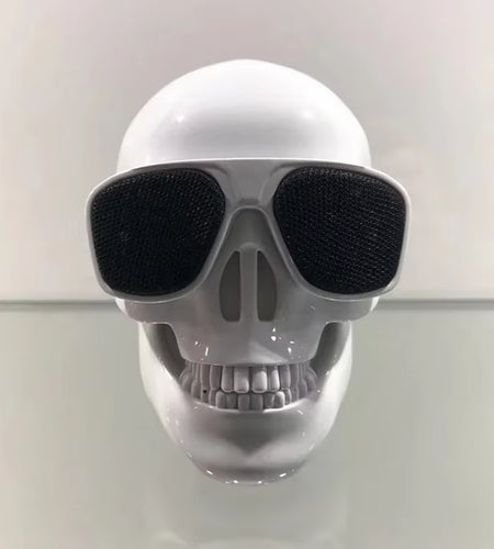 Skull Head Speaker Portable Mini Bluetooth-Compatible Wireless HD Stereo Speakers Skull Head Subwoofer Creative Home Ornament