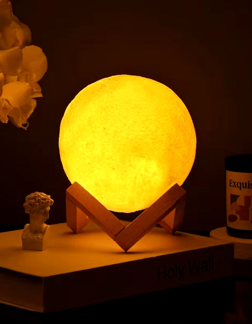 Load image into Gallery viewer, LED Moon Light Night Light Battery Powered Star Light Bedroom Decoration Night Light Children&#39;S Gift 8Cm Moon Light
