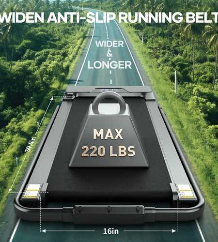 Treadmill 2 in 1 Walking Pad Treadmill Folding 7.5 MPH Running under Desk Treadmill with Remote Control and LED Display for Home Office Use