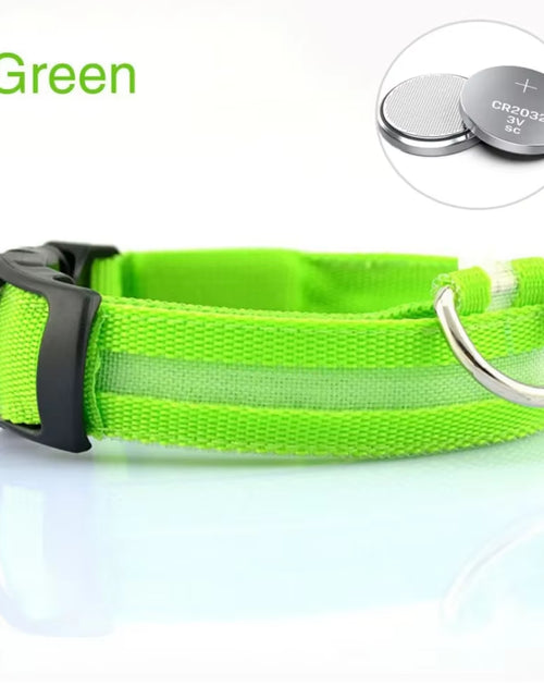 Load image into Gallery viewer, Dog Luminouscollar Anti-Lost Glowing LED Light Pet Collar Collar for Small Medium Large Dogs Collars Leads Safety Necklace
