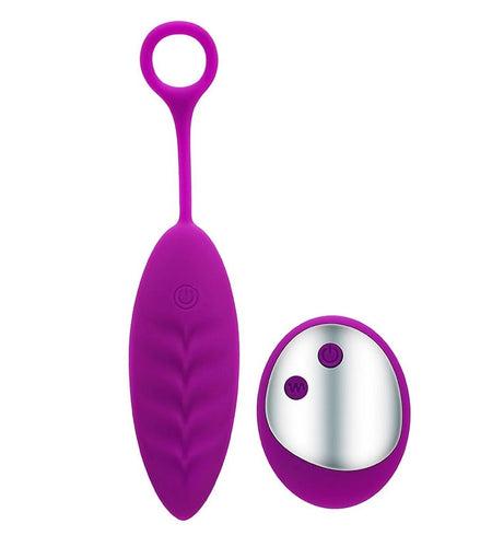 Remote Control Vibrating Egg Silicone Wireless Bullet Vibrators USB Rechargeable Massage Ball Adult Sex Toys for Women(Purple)