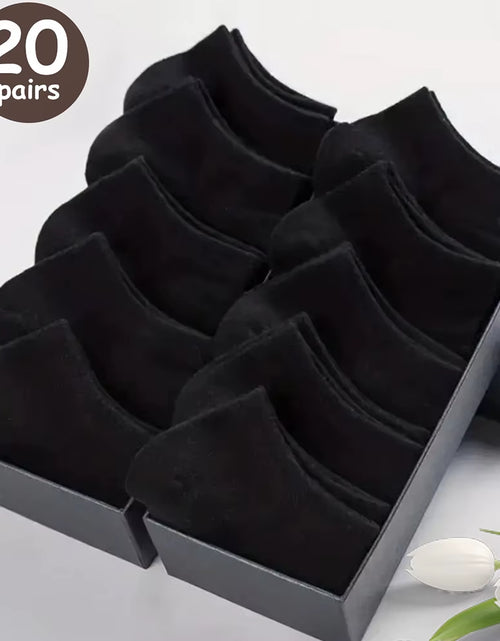 Load image into Gallery viewer, 10/20/30/40/50 Pairs of Breathable Deodorant Men&#39;S Low Cut Ankle Socks - Sweat Wicking and Comfortable Summer Wear
