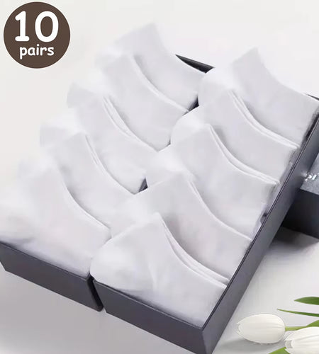 10/20/30/40/50 Pairs of Breathable Deodorant Men'S Low Cut Ankle Socks - Sweat Wicking and Comfortable Summer Wear