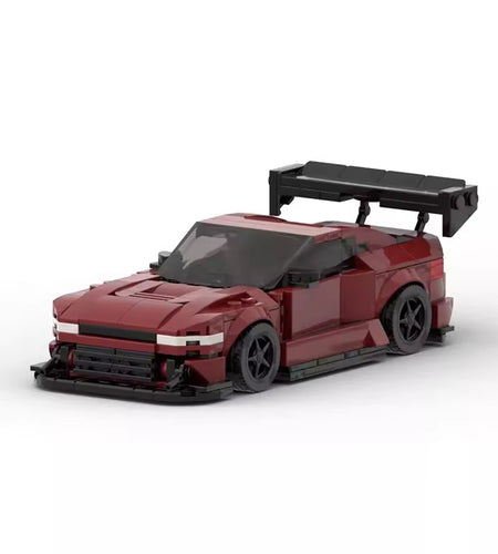 MOC 1996 Nissaned 240SX Silvia Speed Champions Cars Techniced Building Blocks Speed Vehicle Model Brick Toys for Kid Adult Gift