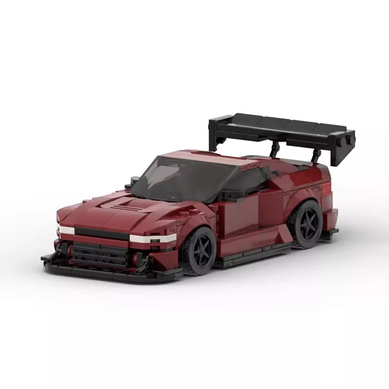 MOC 1996 Nissaned 240SX Silvia Speed Champions Cars Techniced Building Blocks Speed Vehicle Model Brick Toys for Kid Adult Gift