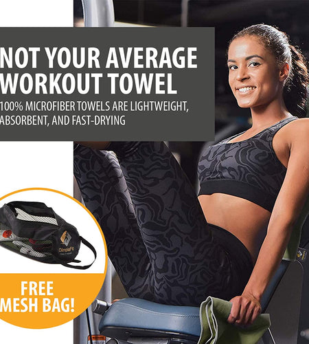 Quick Dry Towel - 3 Size Pack of Lightweight Microfiber Travel Towels W/Bag - Fast Drying Towel Set for Camping, Beach, Gym, Backpacking, Sports, Yoga & Swim Use