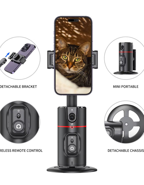 Load image into Gallery viewer, P02 Gimbal 360 Rotation AI Automatic Tracking Shooting Stabilizer Detachable Phone Clip Mini Selfie Stick Phoneholder
