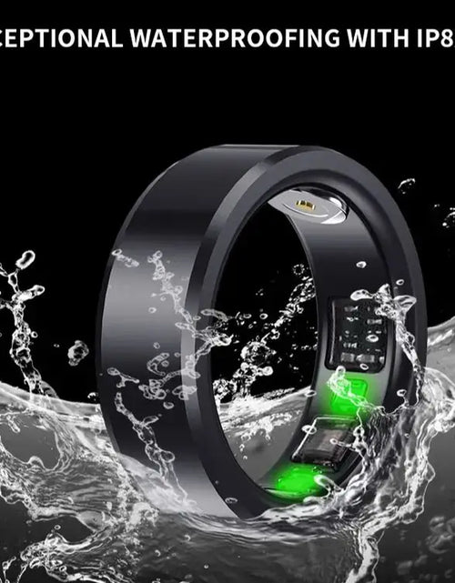 Load image into Gallery viewer, NEW Smart Ring Activity Tracker Blood Oxygen Blood Pressure Heart Rate Sleep Monitor Waterproof Heart Men Women Smart Finger
