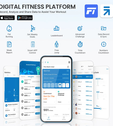 Smart Jump Rope, Fitness Skipping Rope with APP Data Analysis and HD LCD Display