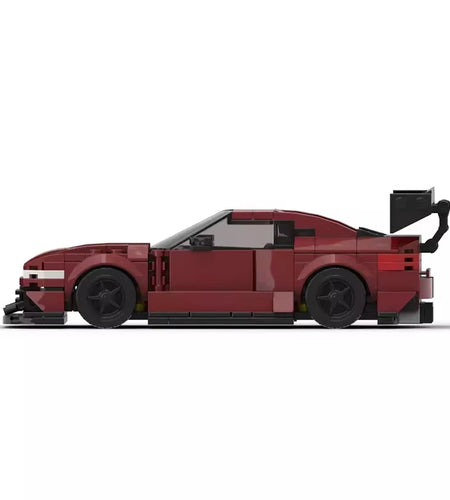 MOC 1996 Nissaned 240SX Silvia Speed Champions Cars Techniced Building Blocks Speed Vehicle Model Brick Toys for Kid Adult Gift