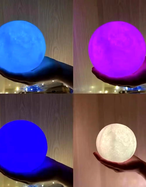 Load image into Gallery viewer, LED Moon Light Night Light Battery Powered Star Light Bedroom Decoration Night Light Children&#39;S Gift 8Cm Moon Light

