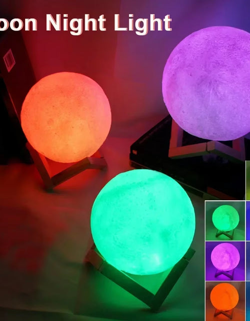 Load image into Gallery viewer, LED Moon Light Night Light Battery Powered Star Light Bedroom Decoration Night Light Children&#39;S Gift 8Cm Moon Light
