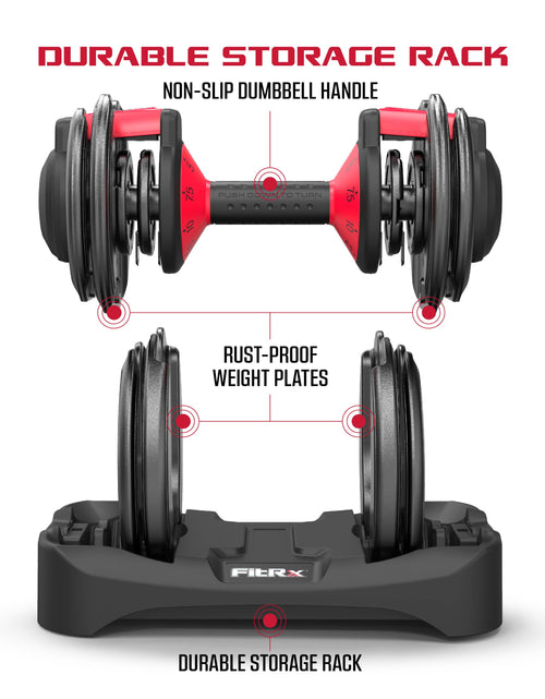 Load image into Gallery viewer, Smartbell 2-Pack, Two 25Lbs. Quick-Select 9 in 1 Adjustable Dumbbell for Home Gym, 5-25Lbs. Weight in 2.5Lbs Increments
