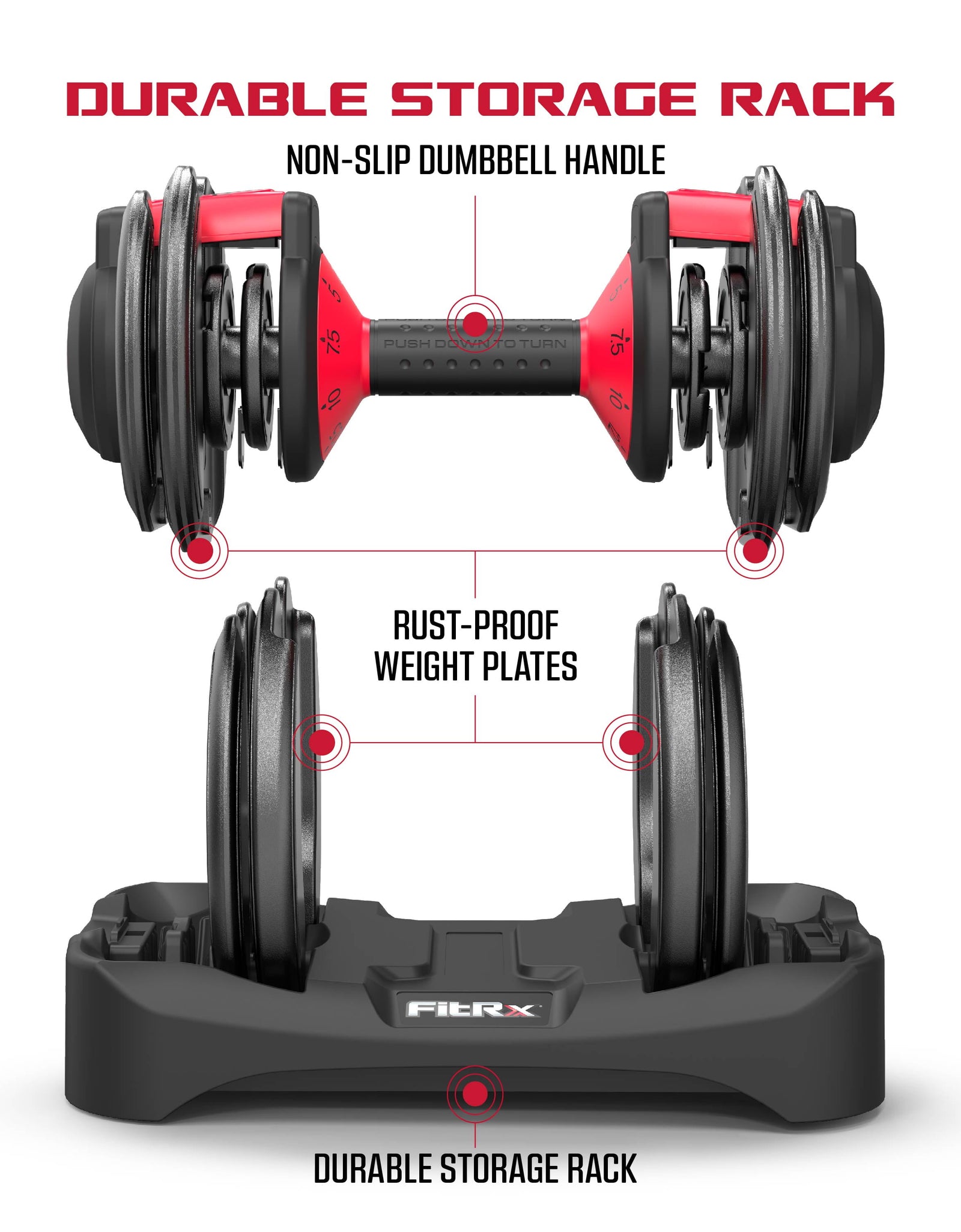 Smartbell 2-Pack, Two 25Lbs. Quick-Select 9 in 1 Adjustable Dumbbell for Home Gym, 5-25Lbs. Weight in 2.5Lbs Increments