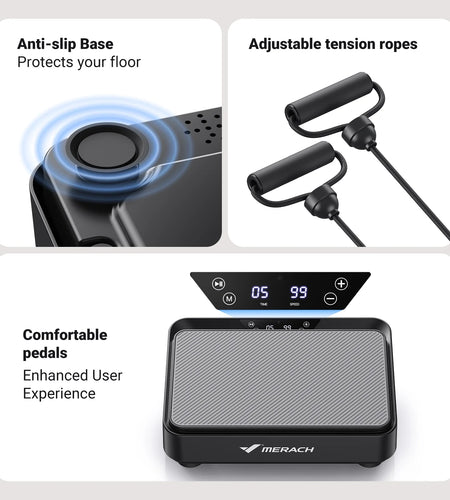 Vibration Plate Exercise Machine Mini for Lymphatic Drainage Whole Body Shaker Weight Loss for Women Men Seniors